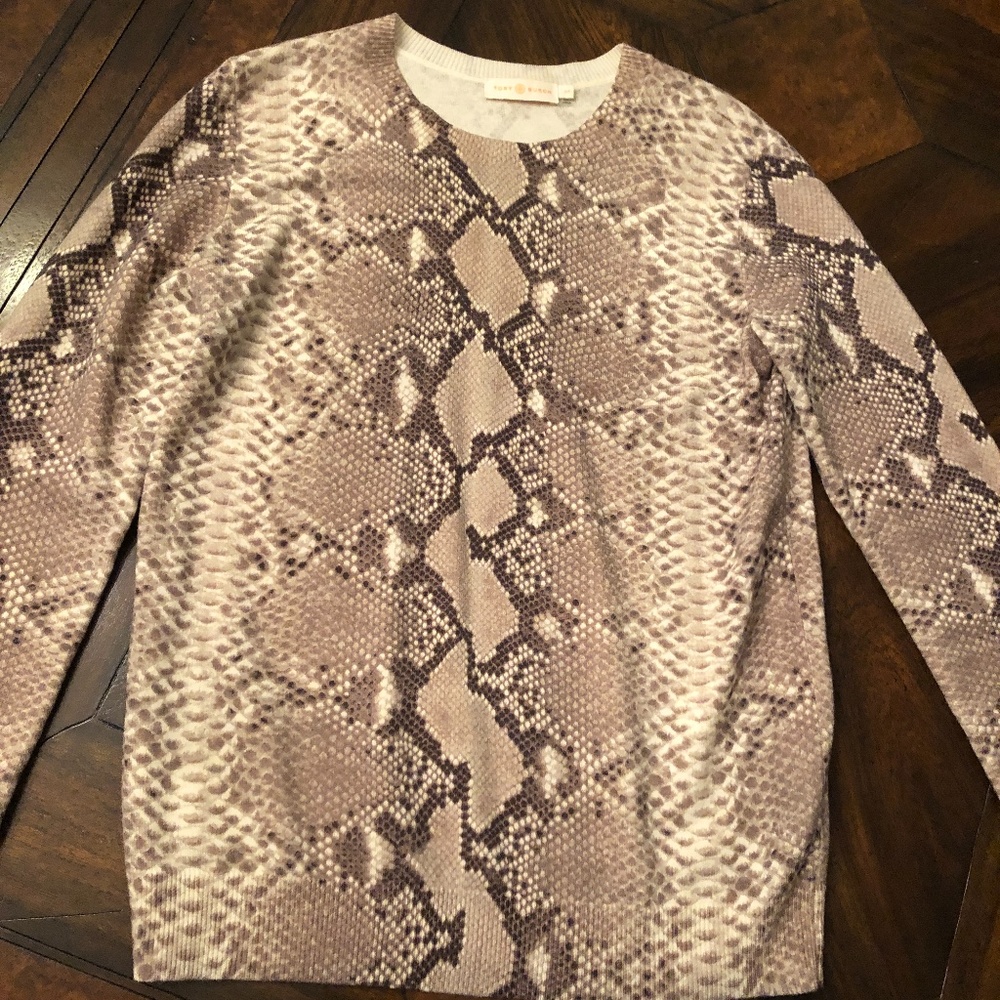 Tory Burch Snake Print Sweater
